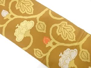 花唐草模様織り出し　全通袋帯